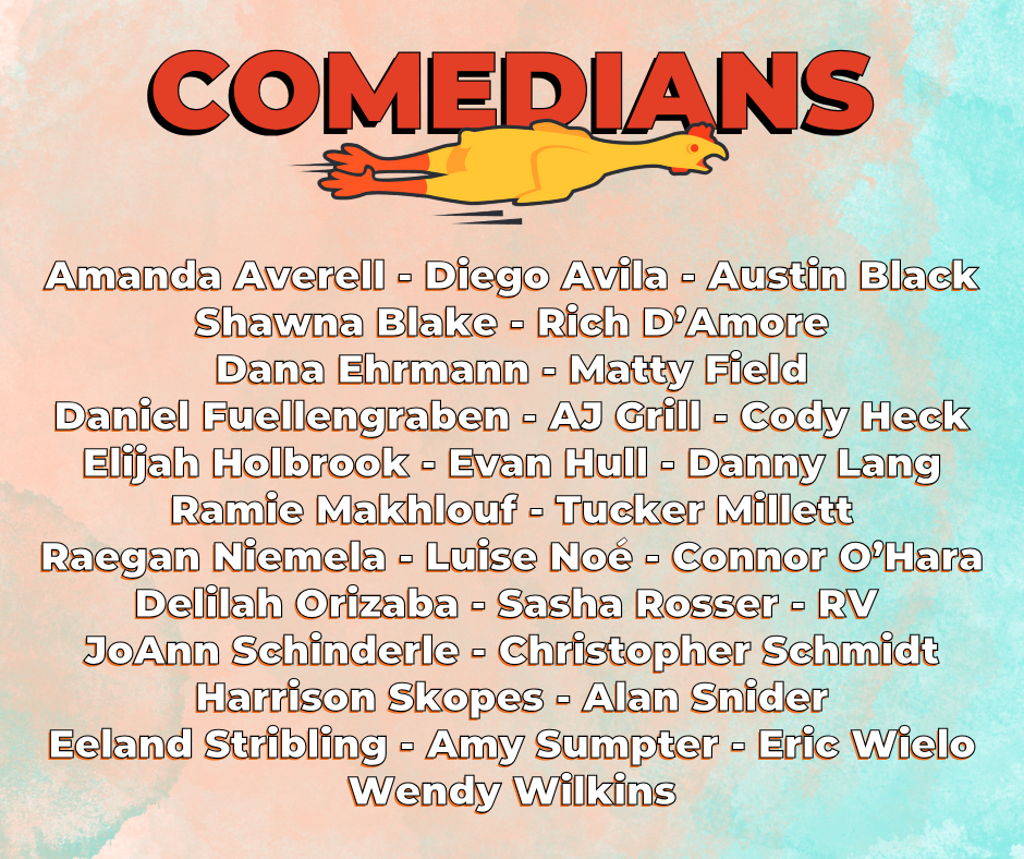 Thanks to all the comics in the 2025 Milwaukee Comedy Festival!