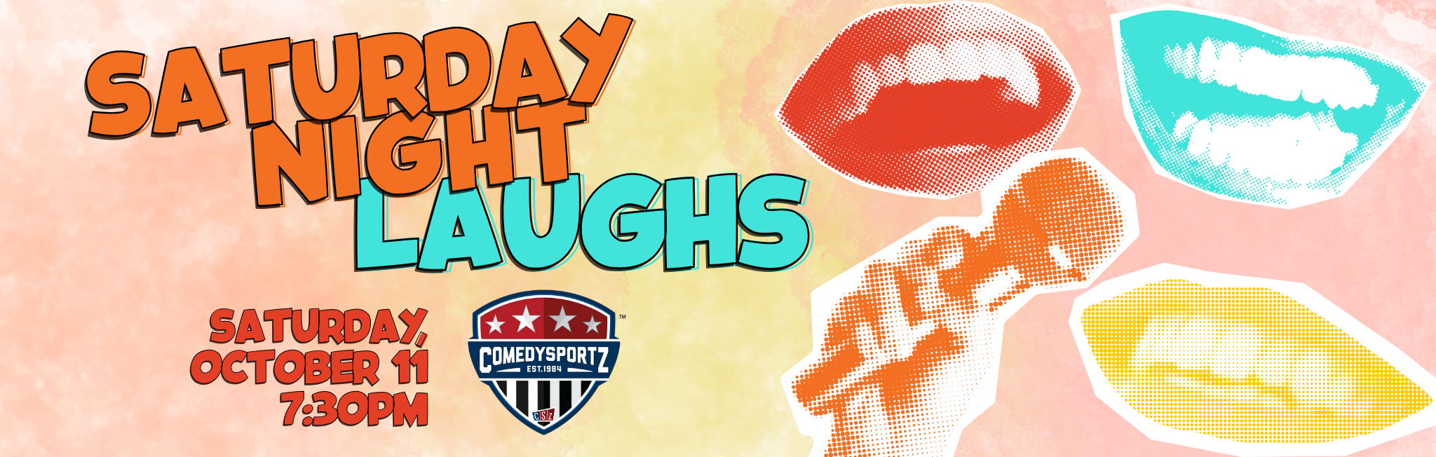 Saturday Night Laughs Oct 11 7:30pm