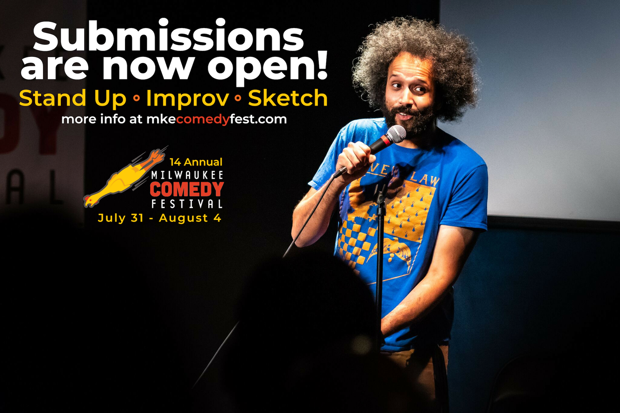 Submissions are now open! Milwaukee Comedy Festival