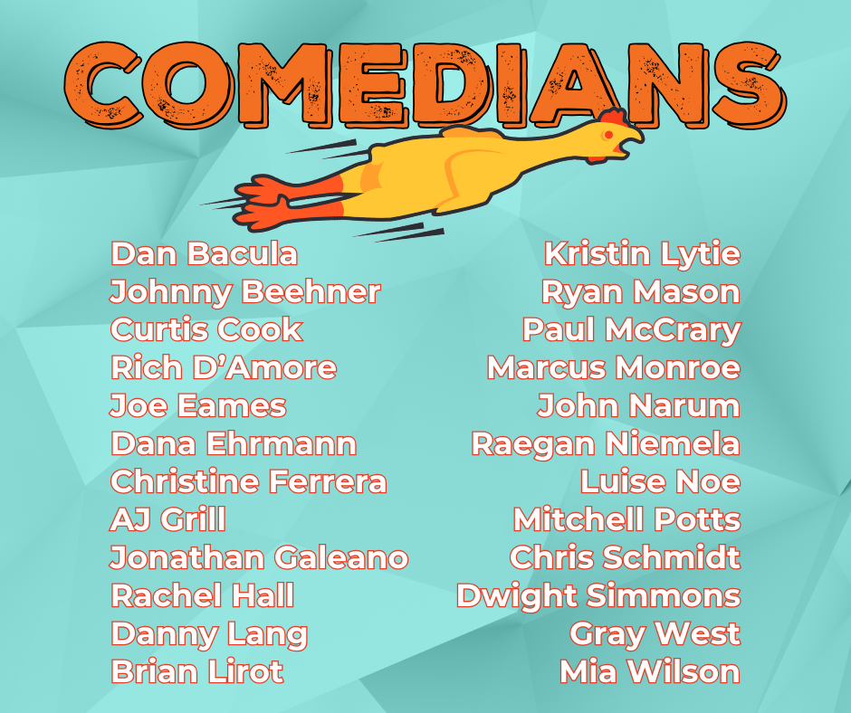 Thanks to all the comedians in the 2023 Milwaukee Comedy Festival!